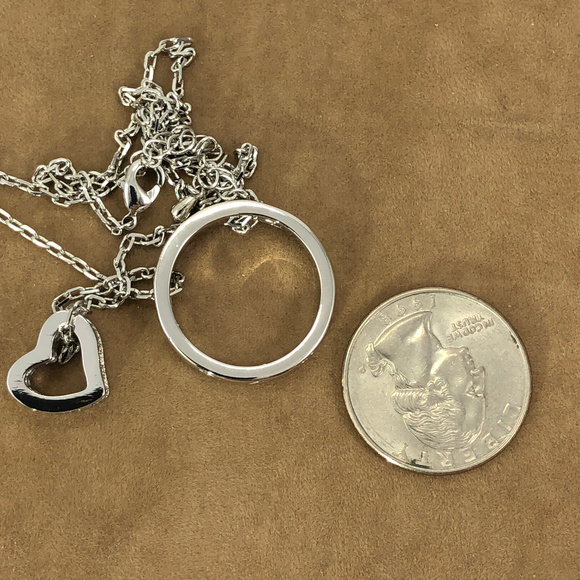 To Infinity and Back with My Heart CZ Necklace - Picture 3 of 7